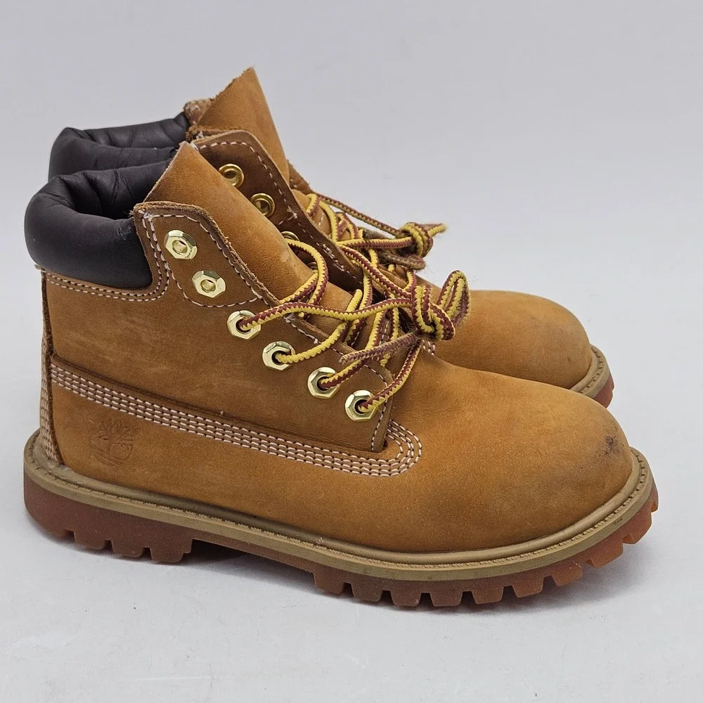 Timberland 12809 Toddler 12M Wheat Nubuck Leather 6 Inch Premium Waterproof Boot